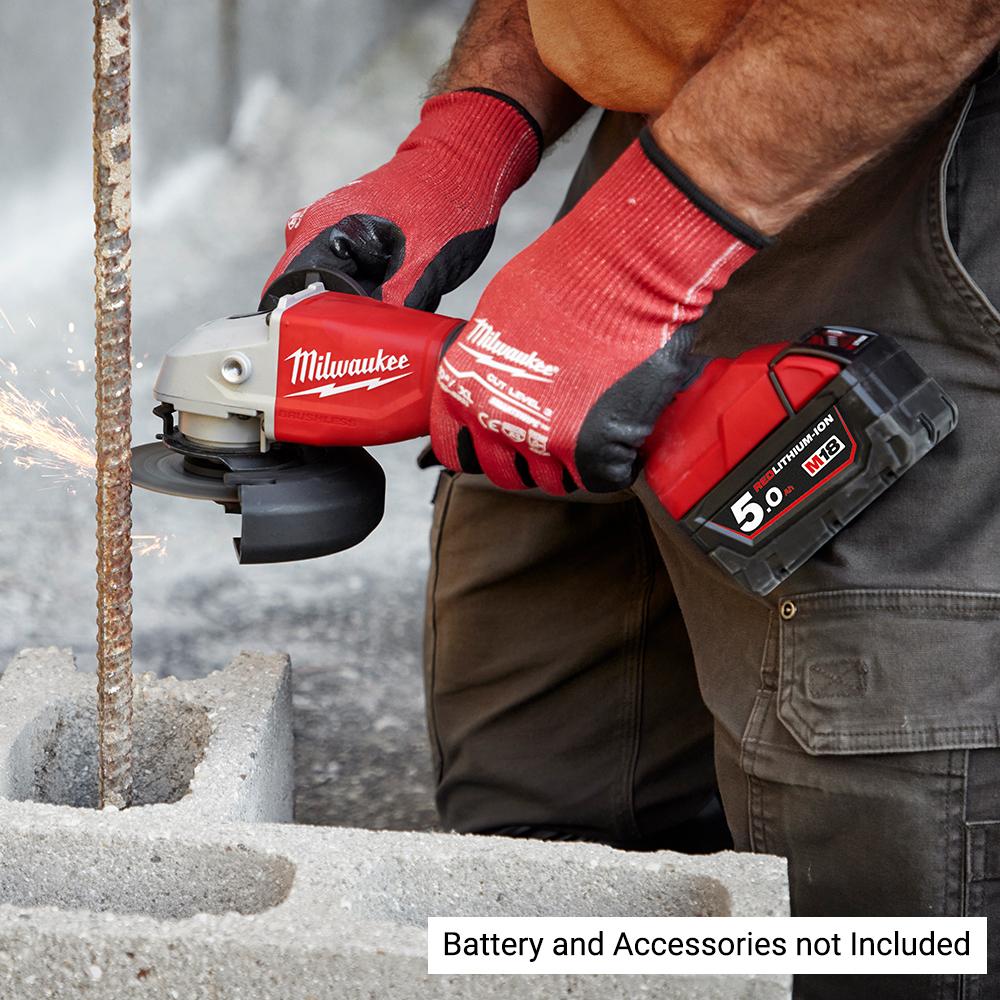 Milwaukee M18BLSAG125XPD0 18V Li Ion Cordless Brushless 125mm 5