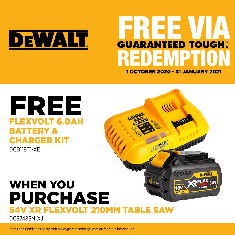 DeWalt DCS7485N XJ 54V XR FlexVolt Li Ion Cordless Brushless 210mm 8 1