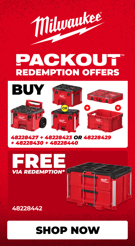 Milwaukee Q4 Packout Redemptions - 1st October - 30th November 2026