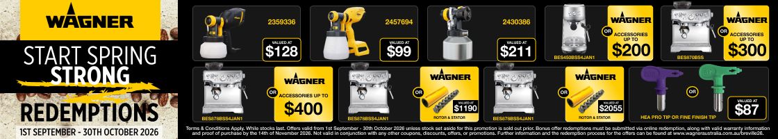 WAGNER Q3 Redemptions - 1st September - 30th October 2026 