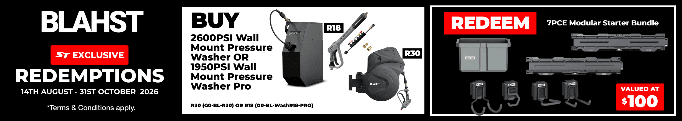 BLAHST Fathers Day Redemption - 14th August - 31st October 2026 - Buy: R30 - Redeem: 7PCE Modular  Starter Bundle