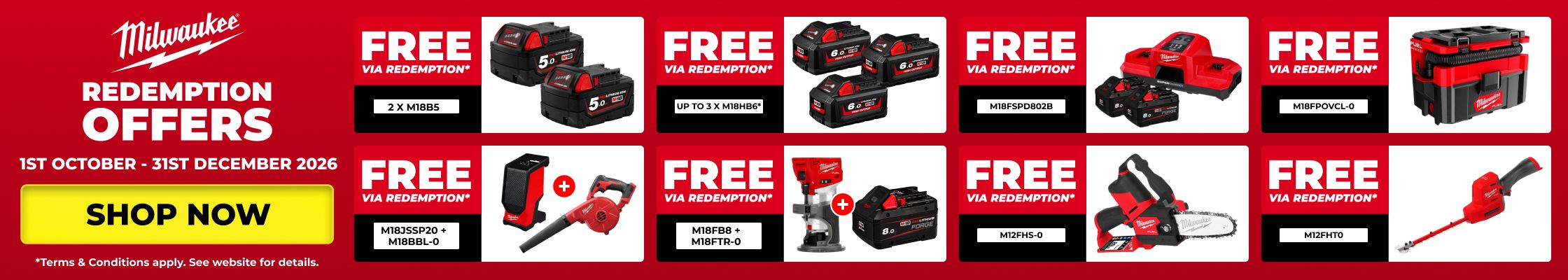Milwaukee Redemption promotion