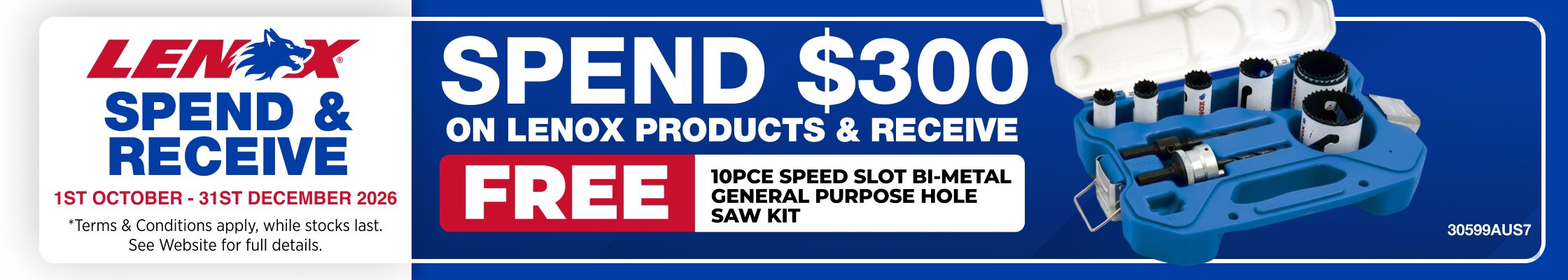 Lenox Spend & Receive 1st October - 31st December 2026 - Spend $300 Receive: 30599AUS7