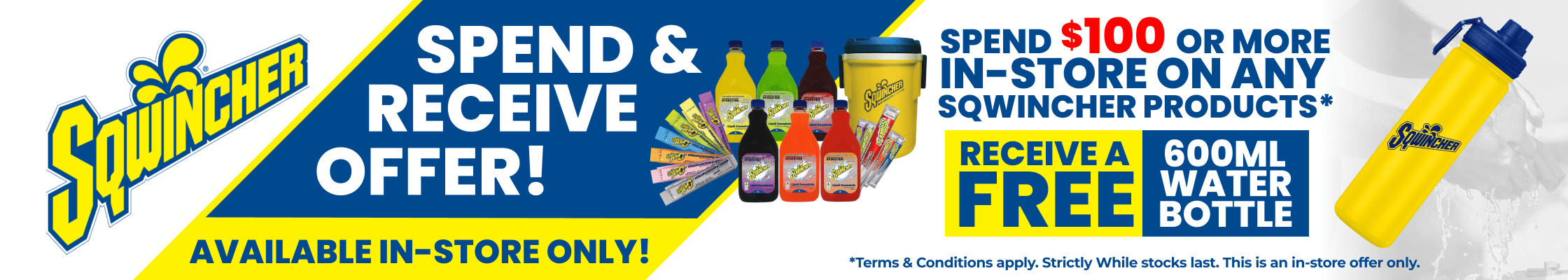 Sqwincher In-store Promo - While stocks Lasts