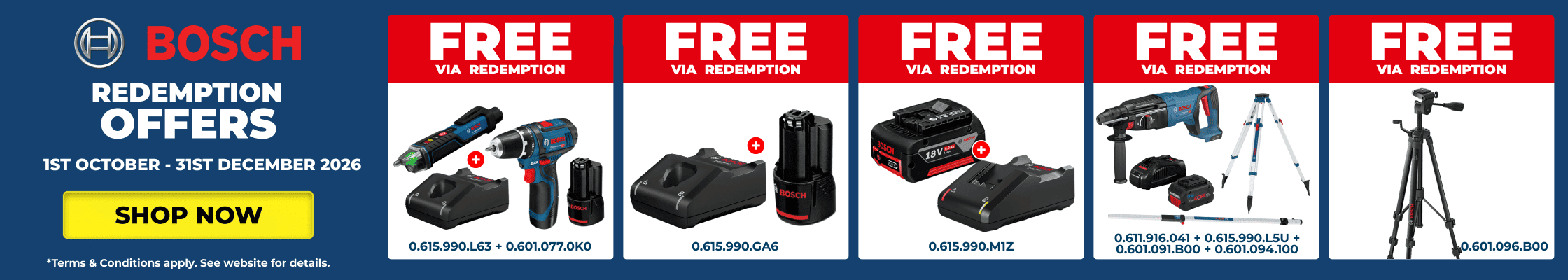 Bosch Redemption promotion