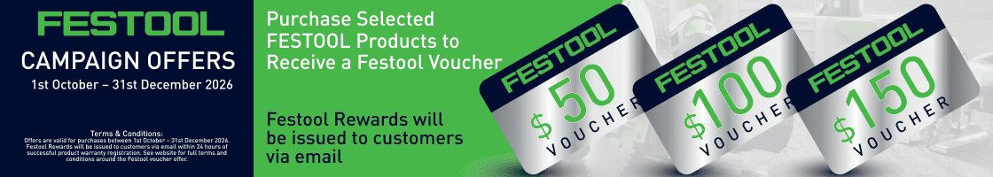 Festool Redemption Offers -  1st October – 31st December 2026 - Vouchers 