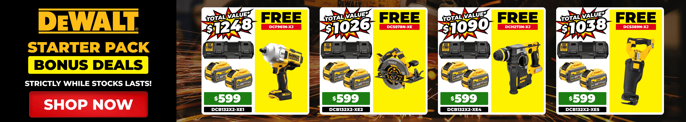 Dewalt Start Pack Bonus Deals - 12th October - 30th November 2026