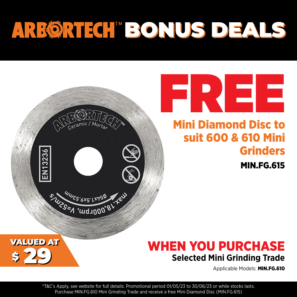 Arbortech MIN.FG.910.00 1000W 900 Series Mini Trade Grinder