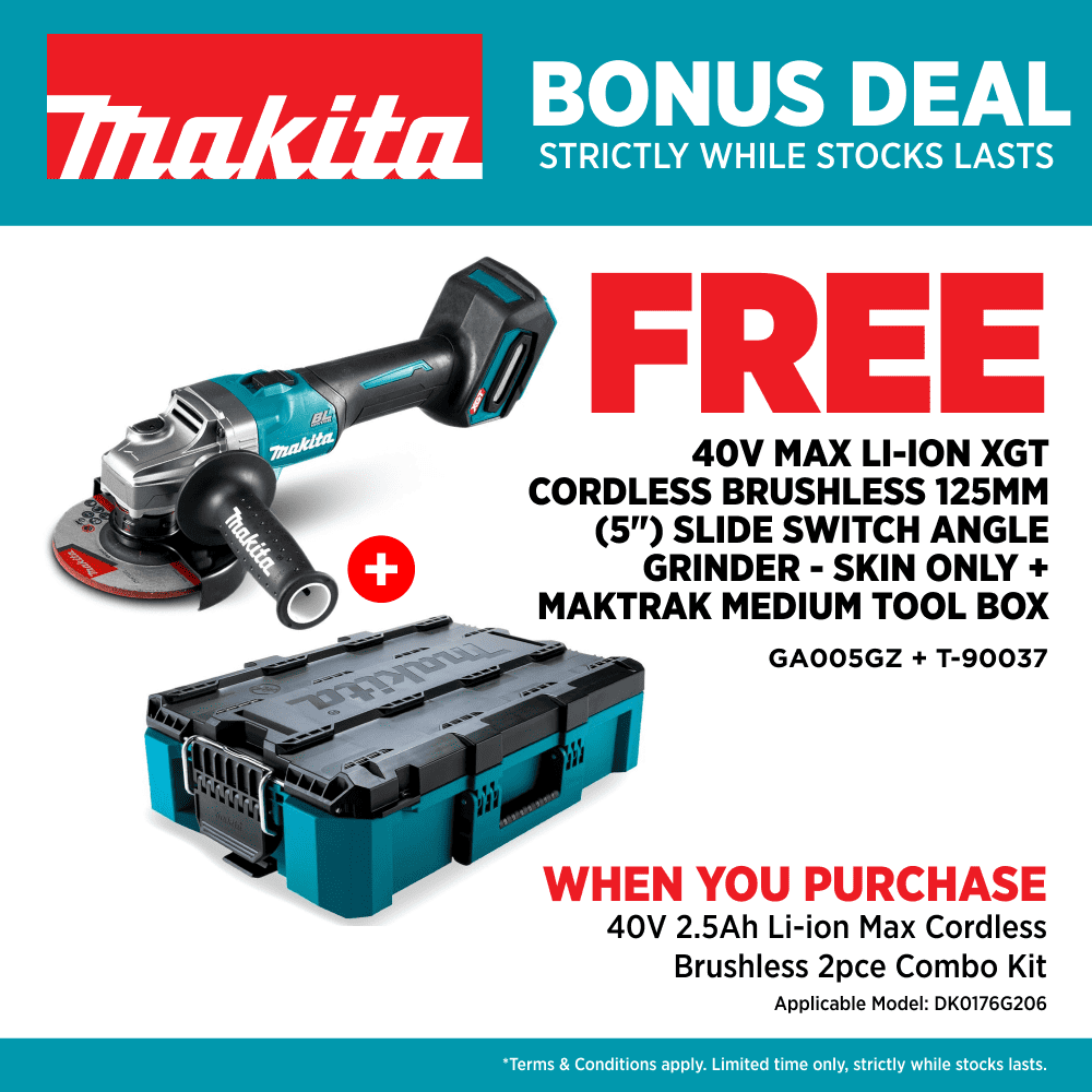 Makita DK0176G206 40V Max 2.5Ah Li-ion Cordless Brushless 2pce Combo Kit – image 3