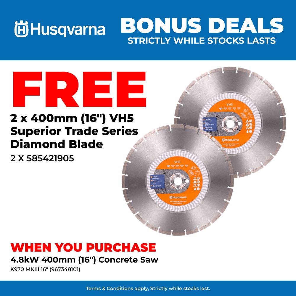 Husqvarna K970 MKIII 16" (967348101) 4.8kW 400mm (16") Concrete Saw – image 3