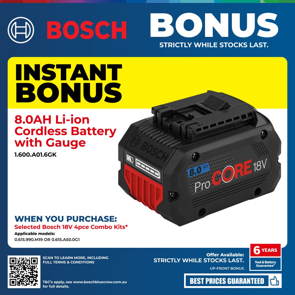 Bosch 0.615.A50.0G1 18V 5.0Ah Li-ion Cordless Brushless 4pce Combo Kit – image 3