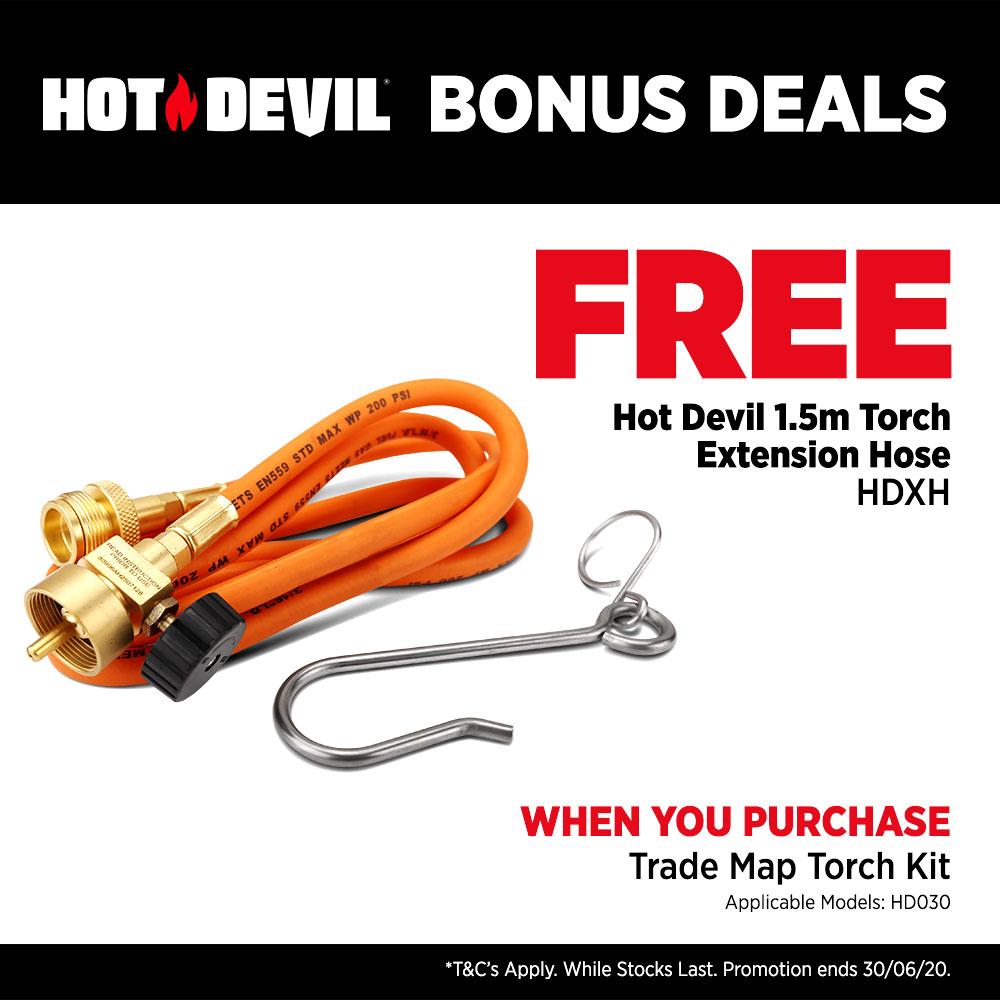 Hot Devil Hd030 Trade Map Torch Kit With Turbo Head