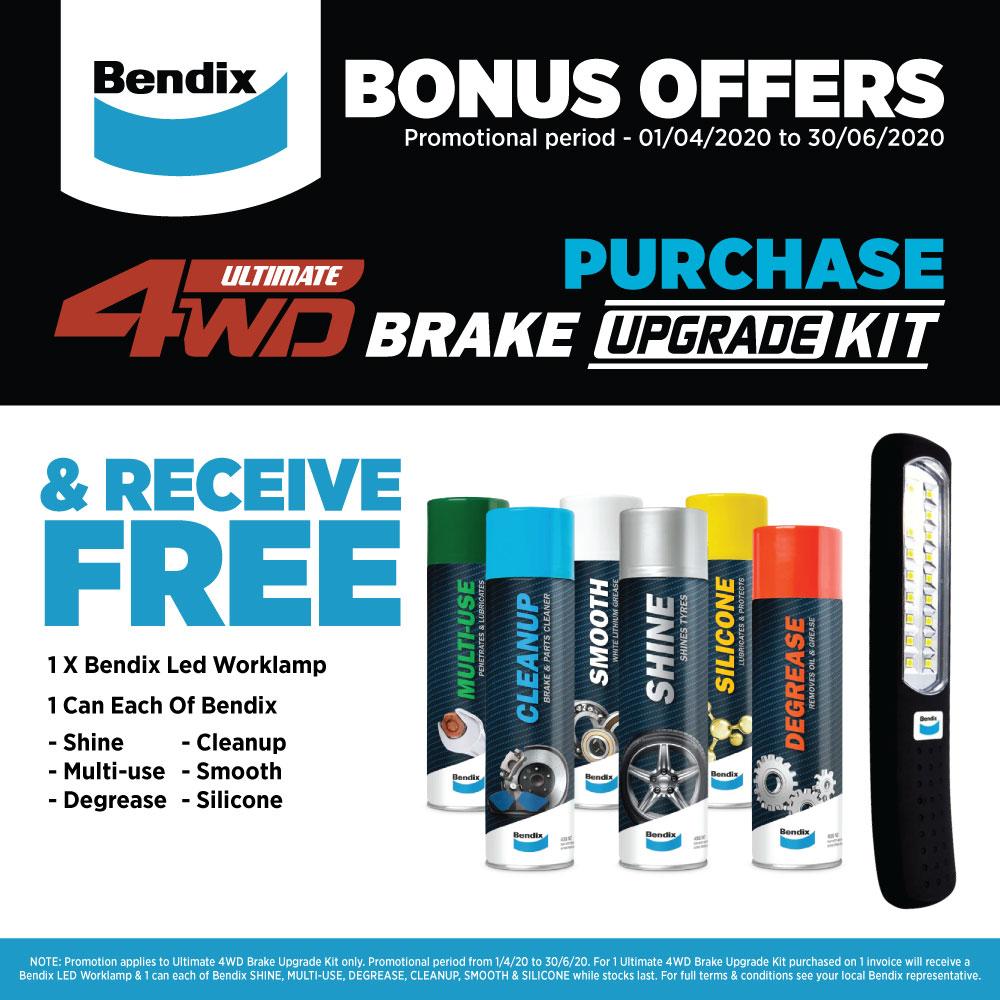 Bendix U4WDBUK8+2 Ultimate 4WD Brake Upgrade Kit with 50mm(2