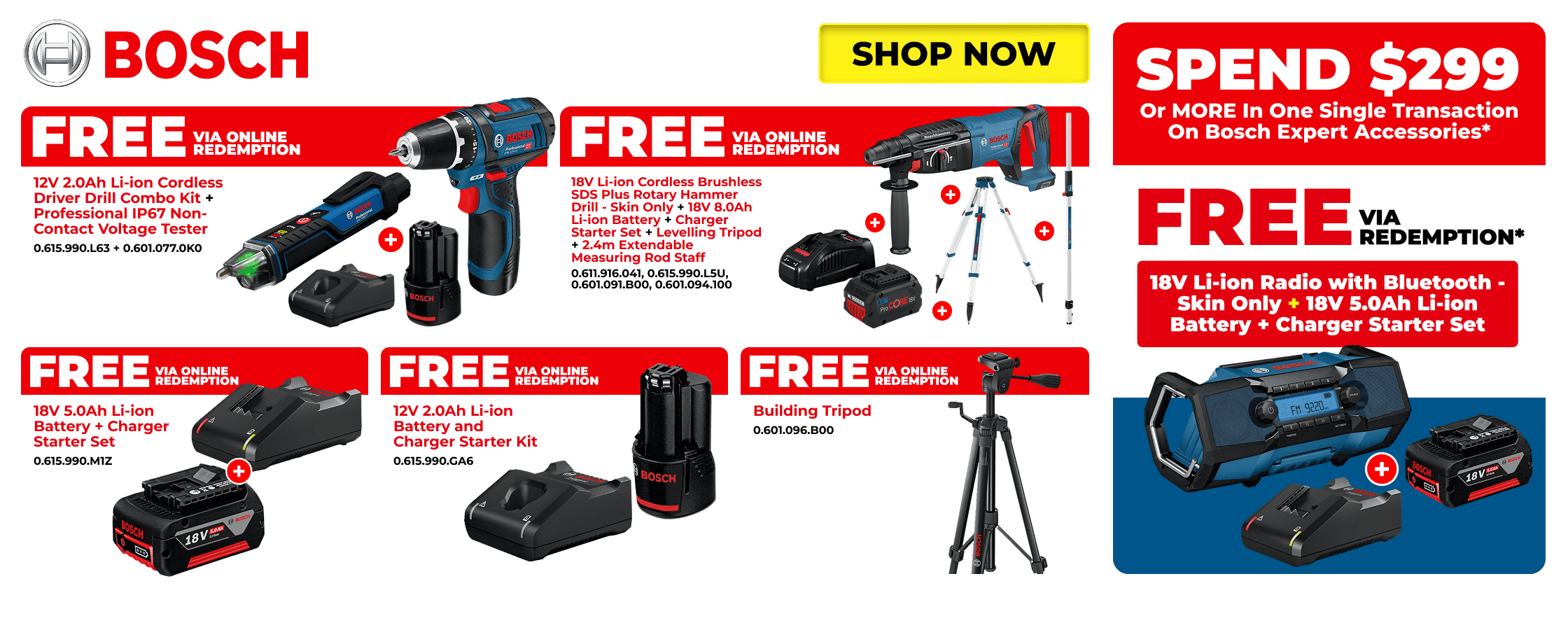 Bosch Redemptions Q4 - 1st October - 31st December 2026