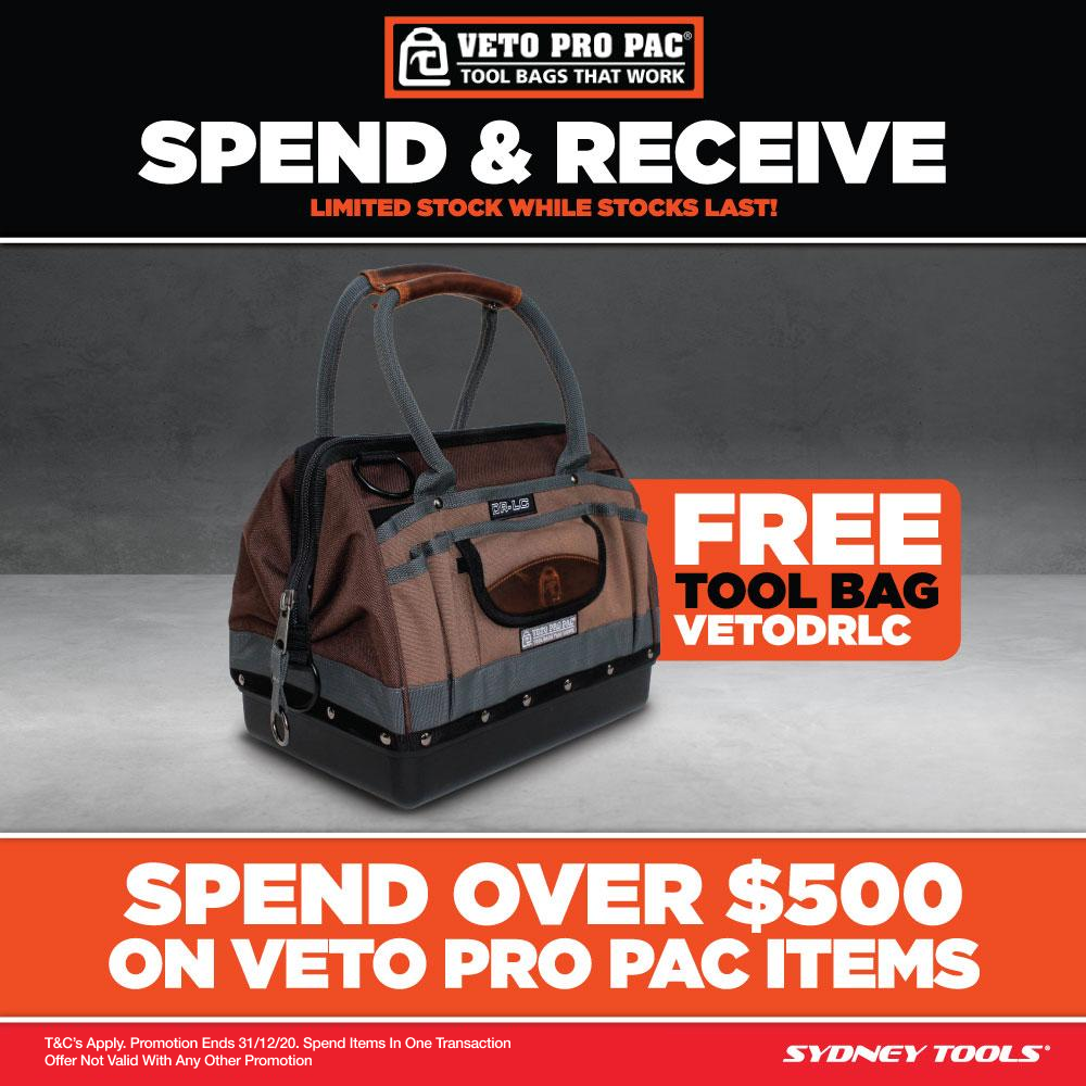 Veto Pro Pac VETOTP1CAMO 362mm x 251mm x 547mm HVAC Camo Backpack Tool Bag