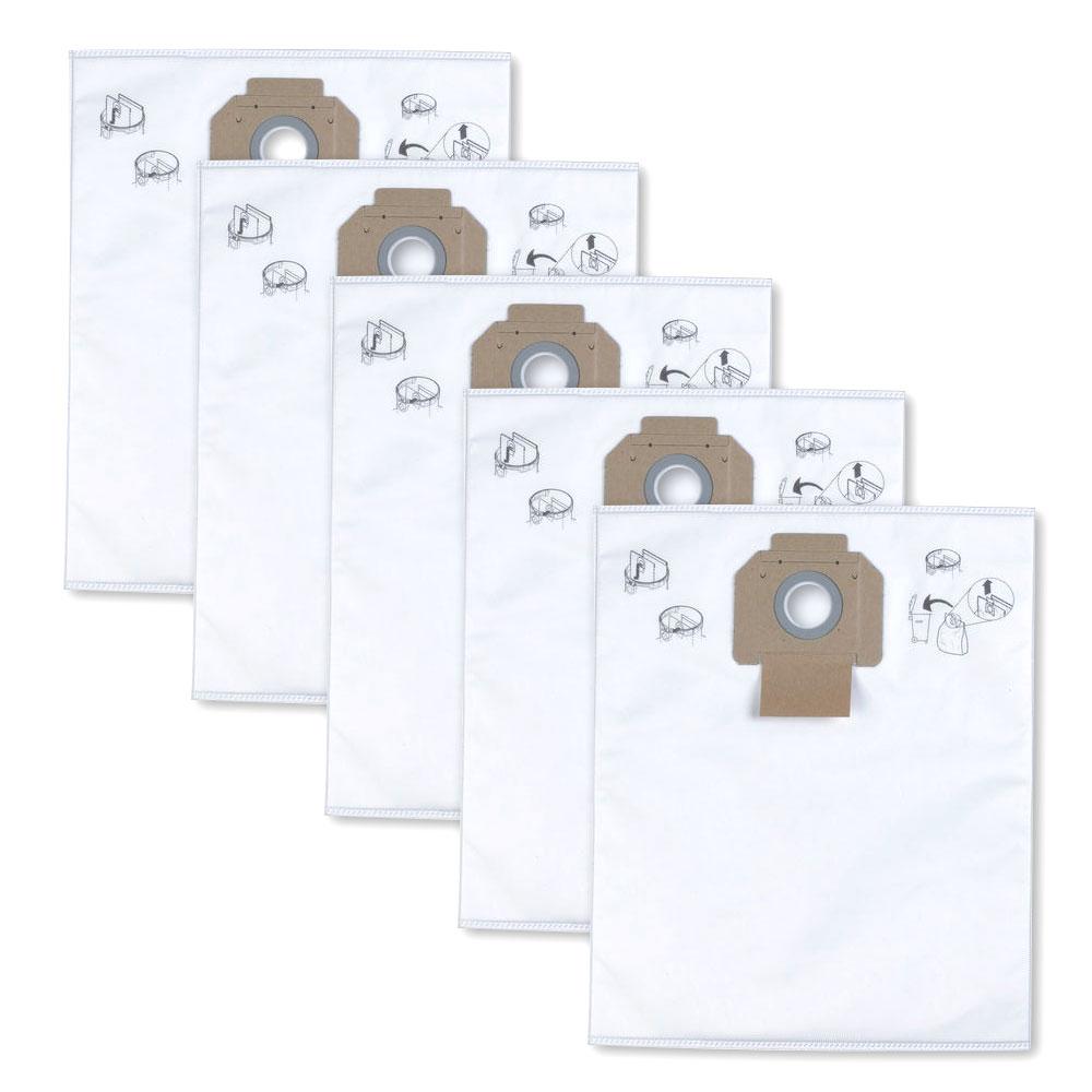 Milwaukee 4932352307 5-Pack Replacement Fleece 30L Vacuum Filter Bags to suit AS300ELCP – image 2