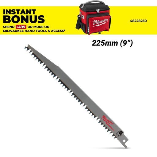 Milwaukee 48471304 (48001304) 225mm (9") SAWZALL 5TPI Pruning Blade