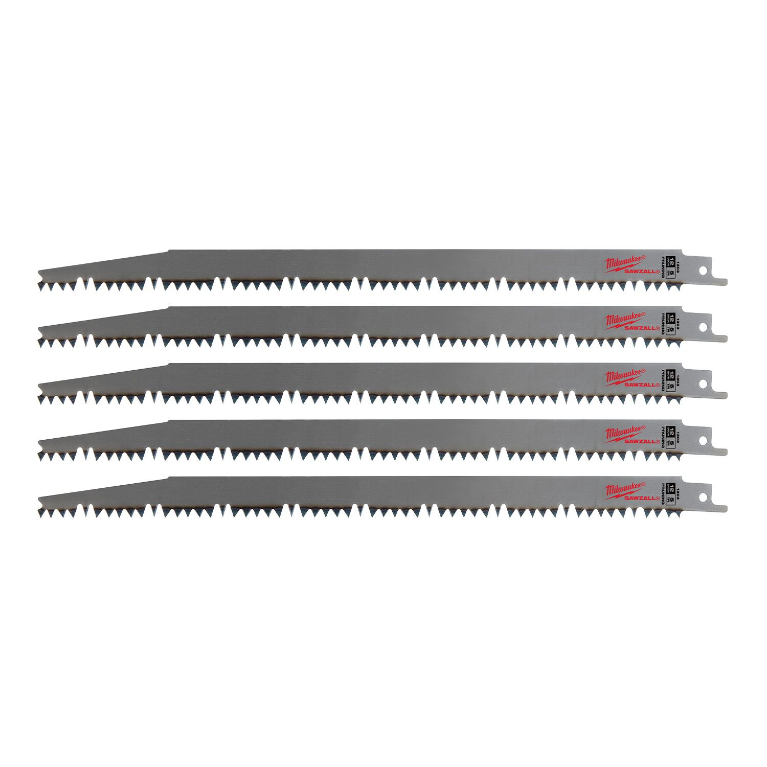 Milwaukee 48471303 (48001303) 5-Pack 300mm (12") 5TPI Pruning Sawzall Blades – image 5