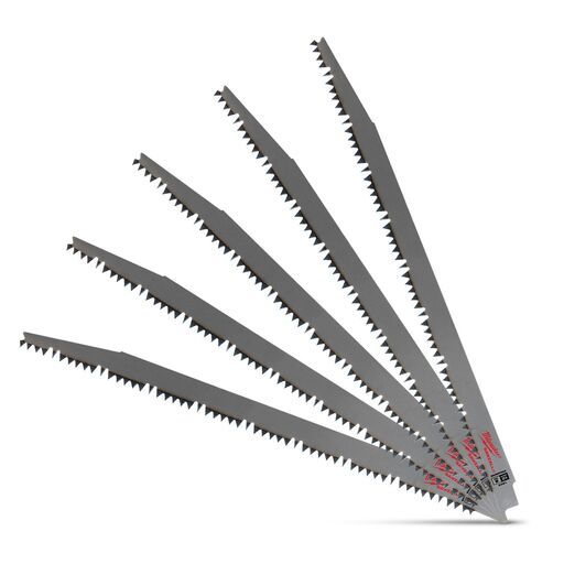Milwaukee 48471303 (48001303) 5-Pack 300mm (12") 5TPI Pruning Sawzall Blades – image 4