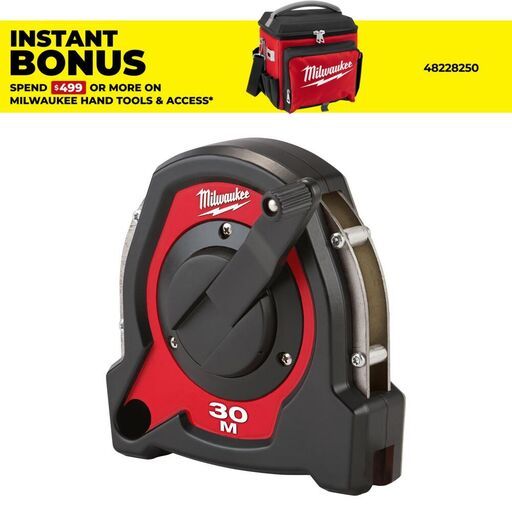 Milwaukee 48225103 30m Closed Reel Long Tape Measure