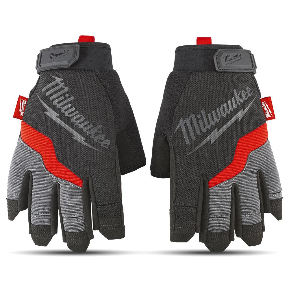 Milwaukee 48228741 Performance Fingerless Work Gloves (MEDIUM)