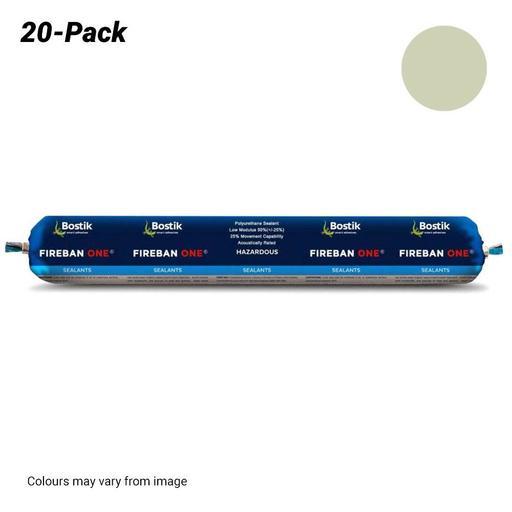 Bostik 22420020PK 20-Pack 870gms 600ml Fireban One Sealant Sausage - Limestone