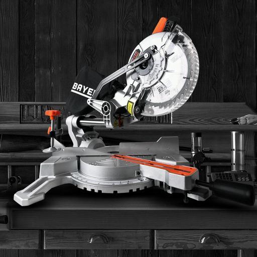 Bayer BMS190 1650W 190mm (7 1/2") Single Bevel Slide Compound Mitre Saw – image 2