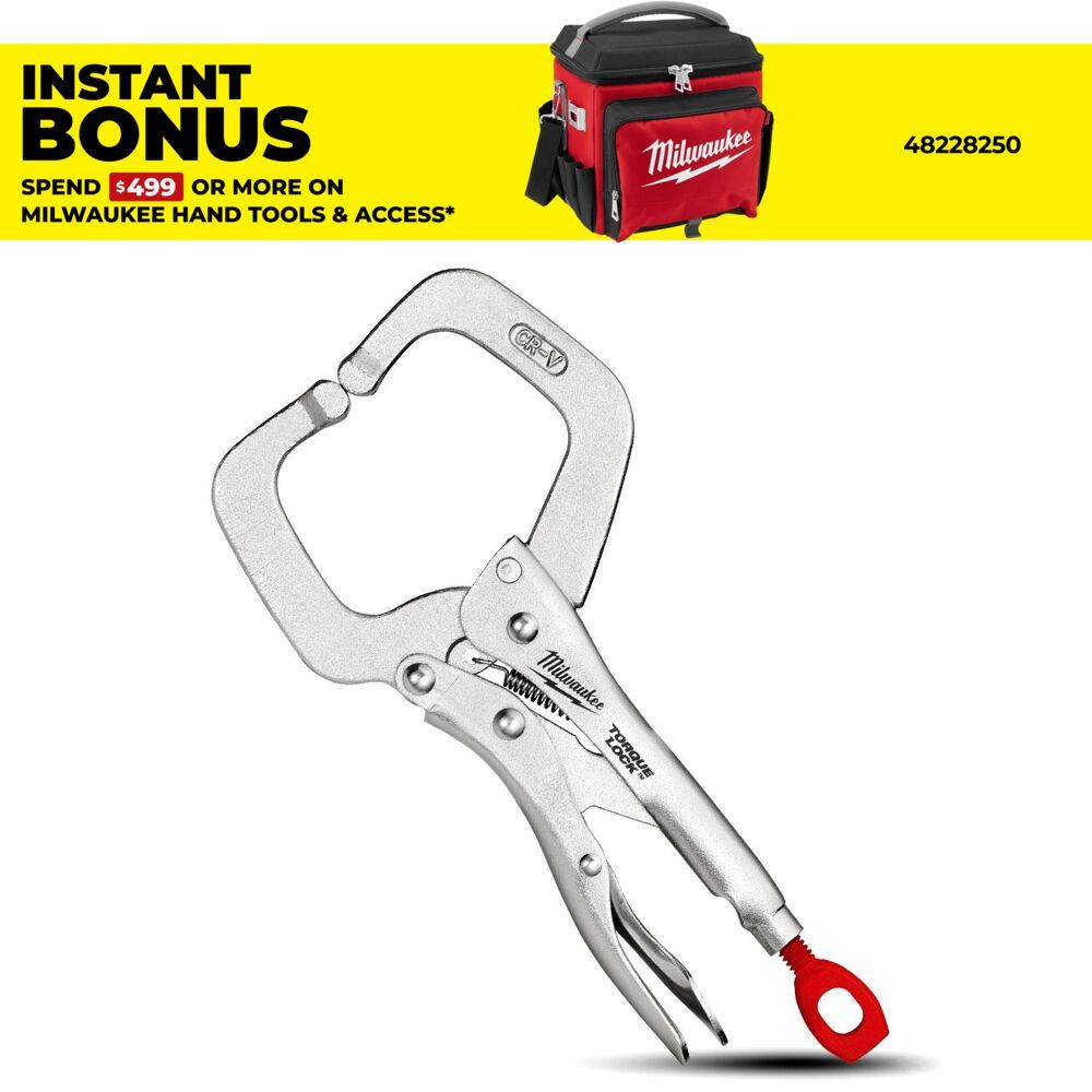 Milwaukee 48223532 152mm (6") Torque Lock Regular Jaws Locking C-Clamp – image 1