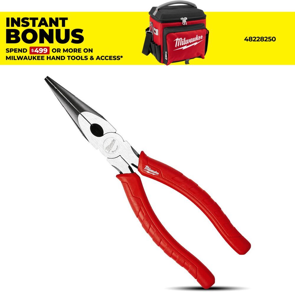 Milwaukee 48226101 203mm (8") Long Nose Pliers – image 1