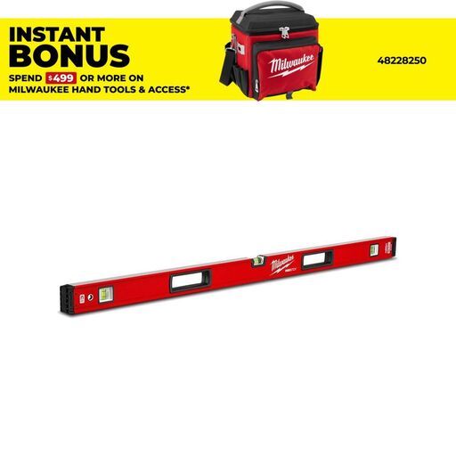 Milwaukee MLBXM48 1200mm (48") RedStick Magnetic Box Spirit Level