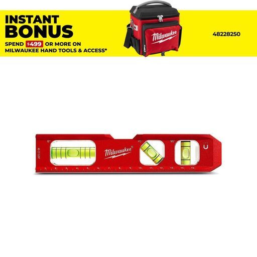 Milwaukee 48225207 150mm (6") Compact Magnetic Billet Torpedo Level