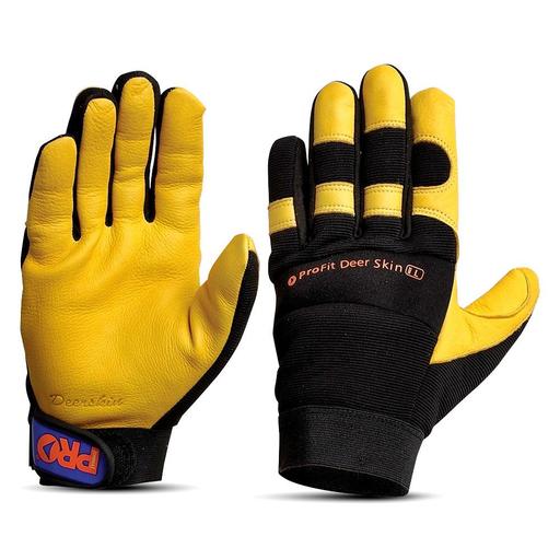 Pro Choice PFD-L ProFit Deer Skin Leather Rigger Gloves (LARGE)