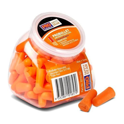 Pro Choice EPOU-50 50-Pack Class 5 27dB ProBullet Disposable Uncorded Earplugs – image 2