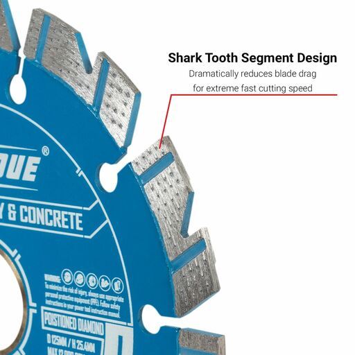 Xtorque XTOS125 125mm (5") Shark Tooth Diamond Blade – image 5