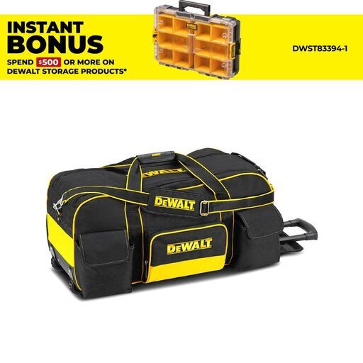DeWalt DWST1-79210 Heavy Duty Wheeled Power Tool Bag