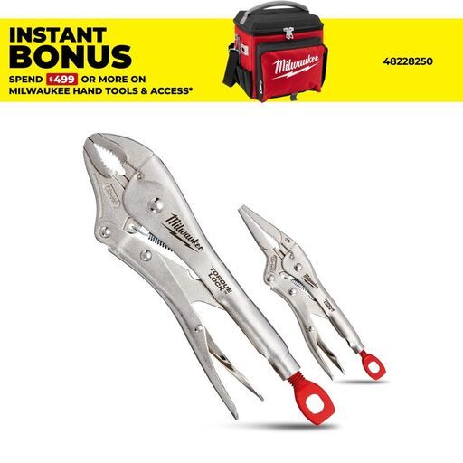 Milwaukee 48223602 2-Pack Torque Lock Locking Pliers Set