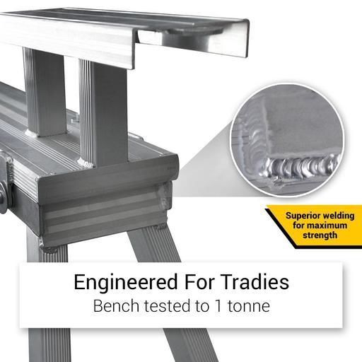 Xtorque XTOBEN 6m Professional Aluminium Mitre Drop Saw Stand Kit Including 2 x Extensions and Stops – image 16