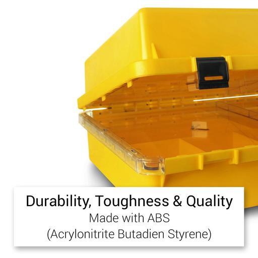 Xtorque XCAS1 Storage Organiser Yellow Box with Clear Covers – image 3