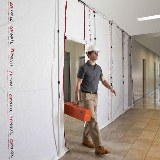 Zipwall ZWP6 (SLP6) 12ft Spring Loaded Barrier System - 6 Pack – image 3
