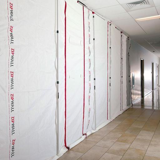 Zipwall ZW96 (SLP6) 12ft Spring Loaded Barrier System - 6 Pack