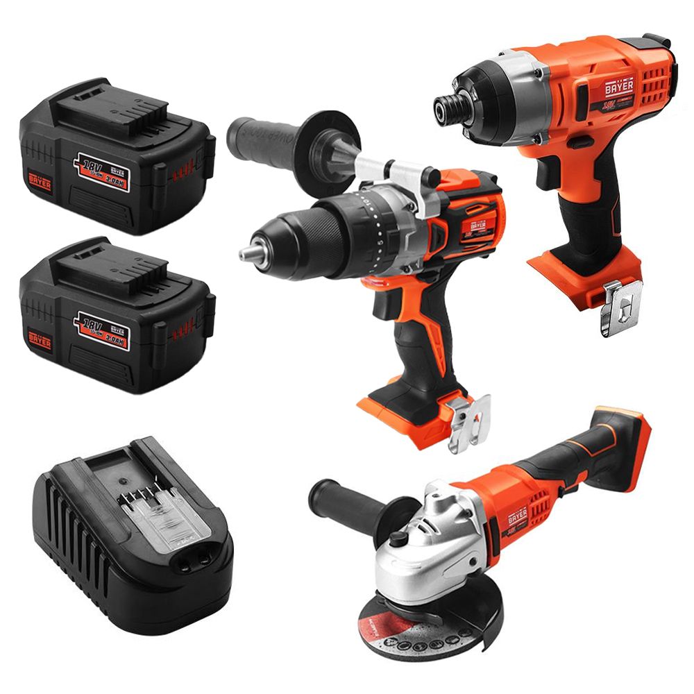 Bayer BAY301 18V 3.0Ah Li-Ion Cordless 3pce Combo Kit – image 1