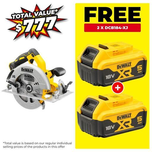 DeWalt DCS570N-XE 18V XR Li-ion Cordless Brushless 184mm Circular Saw - Skin Only