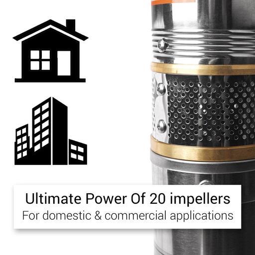 Stream S2HP 2HP Deep Well Submersible Bore Water Pump – image 9