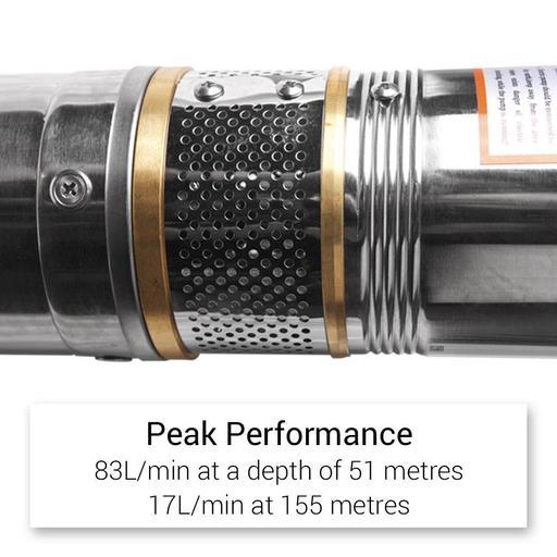 Stream S2HP 2HP Deep Well Submersible Bore Water Pump – image 4