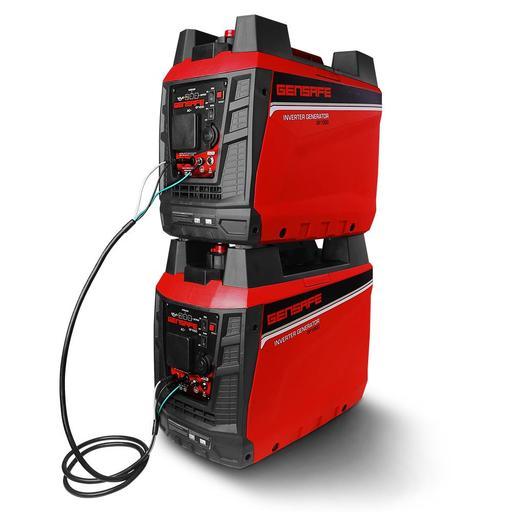 Gensafe GF1000X2 1kw Petrol Portable Inverter Generator 2-Pack with ...