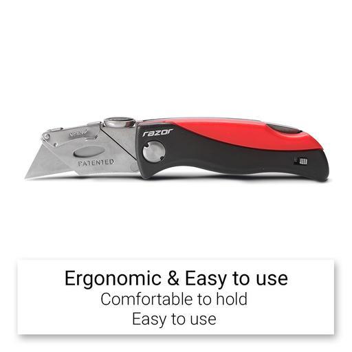 Razor RAZU9 RAZU9 Folding Lock Back Utility Knife – image 2