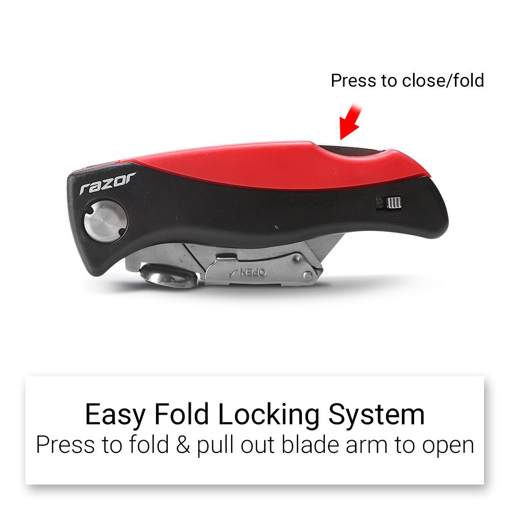 Razor RAZU9 RAZU9 Folding Lock Back Utility Knife