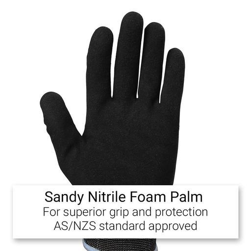 Bayer BSFN10 Construction Multipurpose Sandy Nitrile Coated Gloves - Size 10 - Extra Grip – image 2