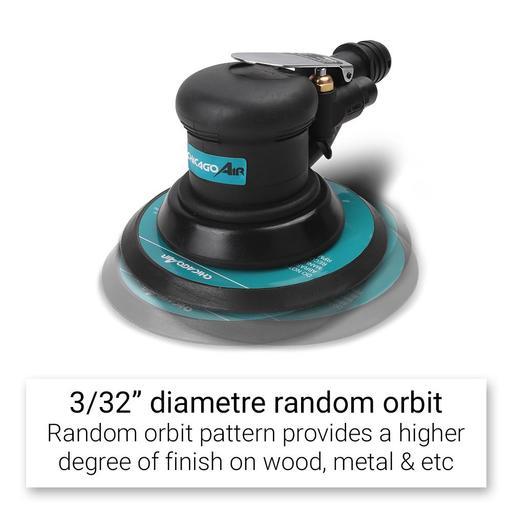 Chicago Air CAPS6  150mm 6" Air Palm Sander – image 6