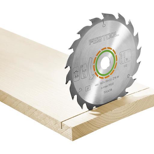 Festool HW 160 x 1.8 x 20 W18 (500458) 160mm (6-1/4") 18-Teeth Saw Blade
